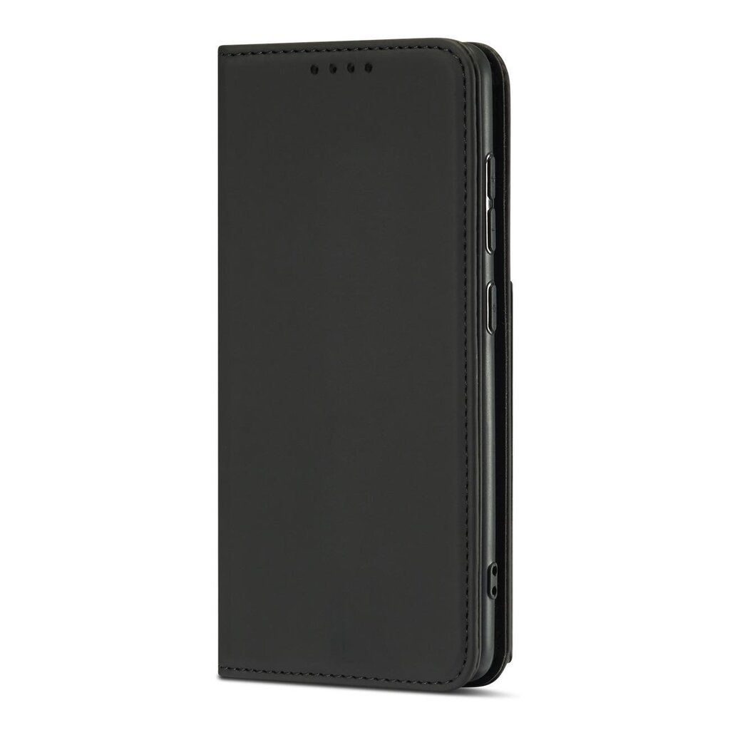 Hurtel Magnet Card Case skirtas Samsung Galaxy A52 5G, juodas kaina ir informacija | Telefono dėklai | pigu.lt