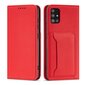Hurtel Magnet Card Case skirtas Samsung Galaxy A53 5G, raudonas kaina ir informacija | Telefono dėklai | pigu.lt