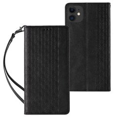 Hurtel Magnet Strap Case skirtas iPhone 12, juodas kaina ir informacija | Telefono dėklai | pigu.lt
