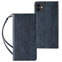 Hurtel Magnet Strap Case skirtas iPhone 12, mėlynas kaina ir informacija | Telefono dėklai | pigu.lt