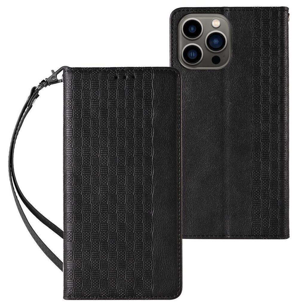 Hurtel Magnet Strap Case skirtas iPhone 13 Pro, juodas kaina ir informacija | Telefono dėklai | pigu.lt