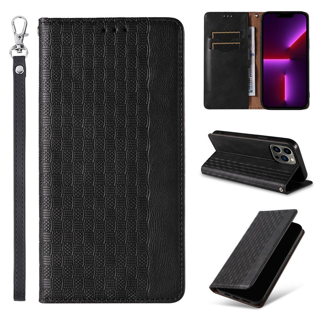 Hurtel Magnet Strap Case skirtas iPhone 13 Pro, juodas kaina ir informacija | Telefono dėklai | pigu.lt