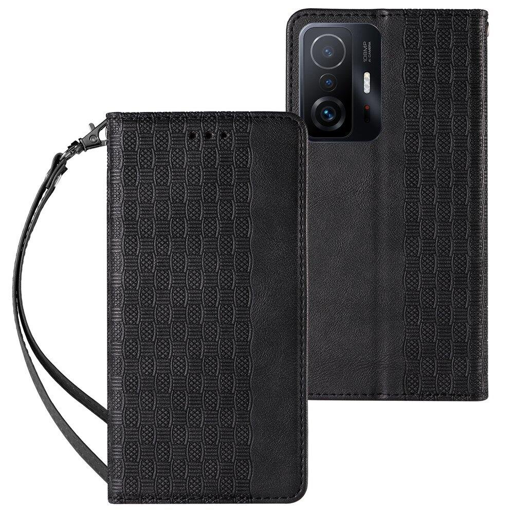 Hurtel Magnet Strap Case skirtas Xiaomi Redmi Note 11, juodas kaina ir informacija | Telefono dėklai | pigu.lt