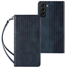 Hurtel Magnet Strap Case skirtas Samsung Galaxy S22 Ultra, mėlynas kaina ir informacija | Telefono dėklai | pigu.lt