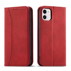 Hurtel Magnet Fancy Case skirtas iPhone 12, raudonas kaina ir informacija | Telefono dėklai | pigu.lt