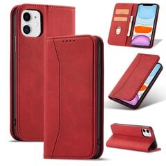 Hurtel Magnet Fancy Case skirtas iPhone 12, raudonas kaina ir informacija | Telefono dėklai | pigu.lt