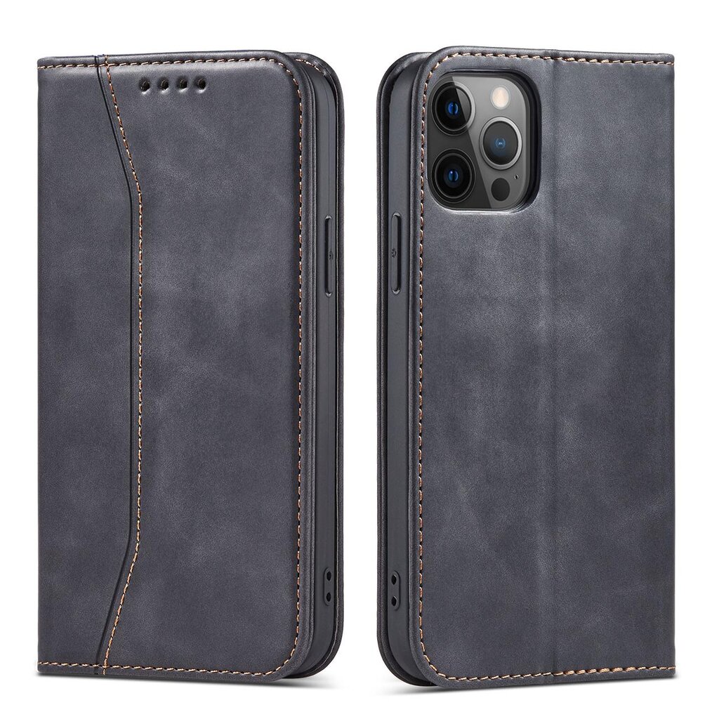 Hurtel Magnet Fancy Case skirtas iPhone 12 Pro, juodas цена и информация | Telefono dėklai | pigu.lt