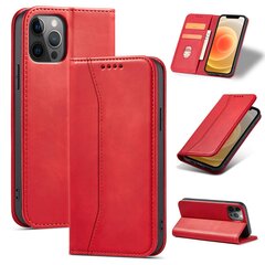 Hurtel Magnet Fancy Case skirtas iPhone 12 Pro, raudonas kaina ir informacija | Telefono dėklai | pigu.lt