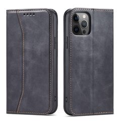 Hurtel Magnet Fancy Case skirtas iPhone 12 Pro Max, juodas kaina ir informacija | Telefono dėklai | pigu.lt