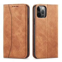 Hurtel Magnet Fancy Case skirtas iPhone 12 Pro Max, rudas kaina ir informacija | Telefono dėklai | pigu.lt