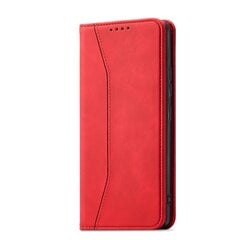 Hurtel Magnet Fancy Case skirtas Samsung Galaxy S22 + (S22 Plus), raudonas kaina ir informacija | Telefono dėklai | pigu.lt