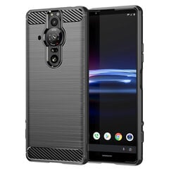 Чехол Hurtel Carbon для Sony Xperia Pro-I, чёрный цена и информация | Чехлы для телефонов | pigu.lt