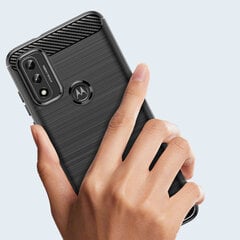 Hurtel Carbon Case skirtas Motorola Moto G Play 2022, juodas kaina ir informacija | Telefono dėklai | pigu.lt