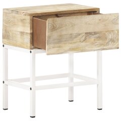 Naktinis staliukas, 40x30x50cm, mango medienos masyvas kaina ir informacija | Spintelės prie lovos | pigu.lt