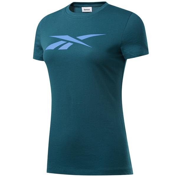 Marškinėliai moterims Reebok Te Vector Tee FJ2739, mėlyni kaina ir informacija | Marškinėliai moterims | pigu.lt
