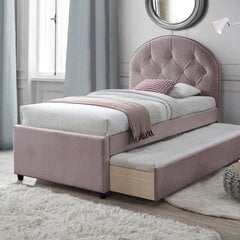 Кровать ЛАРА 90x200см, с дополнительной спальной зоной, розово-лиловый цена и информация | Кровати | pigu.lt