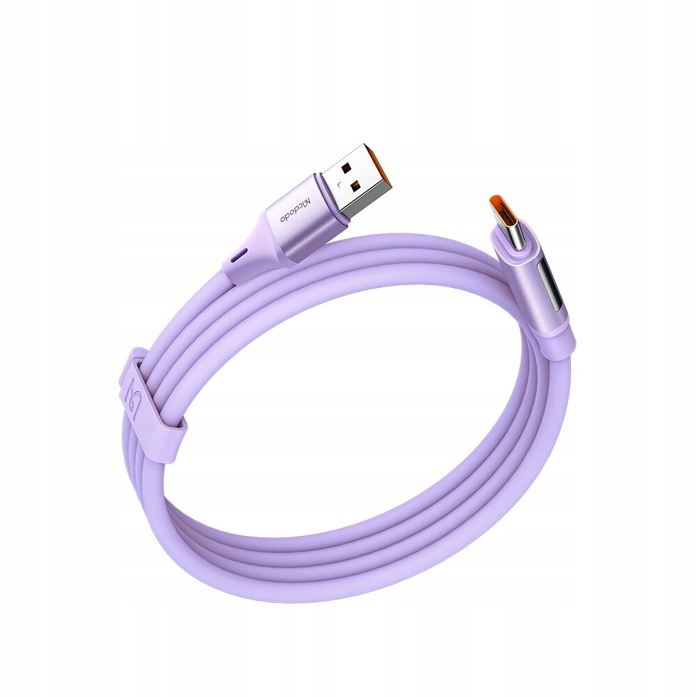 Mcdodo DIGITAL PRO USB TYP-C 5A 66W 1,2 m ilgio telefono kabelis violetinės spalvos kaina ir informacija | Laidai telefonams | pigu.lt