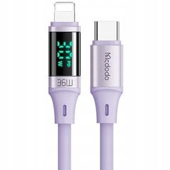 "Mcdodo DIGITAL PRO" USB-C ir "iPhone" 20W 1,2 m violetinės spalvos telefono kabelis kaina ir informacija | Laidai telefonams | pigu.lt
