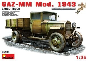 Klijuojamas Modelis MiniArt 35134 GAZ-MM. Mod. 1943. Cargo Truck 1/35 kaina ir informacija | Klijuojami modeliai | pigu.lt