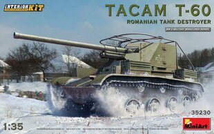 Сборная модель MiniArt - TACAM T-60 Romanian Tank Destroyer Interior included, 1/35, 35230 цена и информация | Склеиваемые модели | pigu.lt