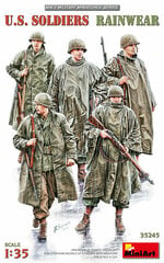 Сборная модель MiniArt - U.S. Soldiers Rainwear WW II Military Miniatures, 1/35, 35245 цена и информация | Склеиваемые модели | pigu.lt