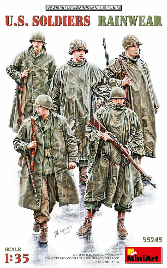 Klijuojamas Modelis MiniArt 35245 U.S. SOLDIERS RAINWEAR 1/35 цена и информация | Klijuojami modeliai | pigu.lt