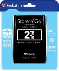 Внешний жесткий диск Verbatim цена и информация | Жёсткие диски (SSD, HDD) | pigu.lt