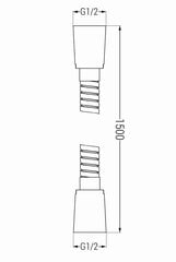 Mexen dušo žarna 150 cm, white kaina ir informacija | Maišytuvų ir dušų priedai | pigu.lt