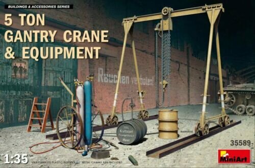 Klijuojamas Modelis MiniArt 35589 5 Ton Gantry Crane & Equipment 1/35 kaina ir informacija | Klijuojami modeliai | pigu.lt
