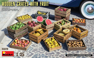 Klijuojamas Modelis MiniArt 35628 Wooden Crates with Fruit 1/35 kaina ir informacija | Klijuojami modeliai | pigu.lt