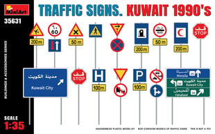 Klijuojamas Modelis MiniArt 35631 Traffic Signs. Kuwait 1990's 1/35 kaina ir informacija | Klijuojami modeliai | pigu.lt