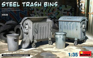 Klijuojamas Modelis MiniArt 35636 Steel Trash Bins 1/35 цена и информация | Склеиваемые модели | pigu.lt