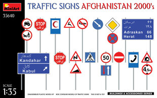 Klijuojamas Modelis MiniArt 35640 Traffic Signs. Afghanistan 2000's 1/35 kaina ir informacija | Klijuojami modeliai | pigu.lt