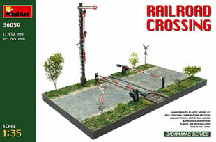 Klijuojamas Modelis MiniArt 36059 Railroad Crossing 1/35 kaina ir informacija | Klijuojami modeliai | pigu.lt