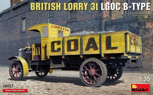 Сборная модель MiniArt - British Lorry 3t LGOC B-Type, 1/35, 38027 цена и информация | Склеиваемые модели | pigu.lt