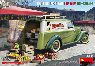 Klijuojamas Modelis MiniArt 38044 FRUIT DELIVERY VAN TYP 170V LIEFERWAGEN 1/35 цена и информация | Склеиваемые модели | pigu.lt