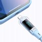 "Mcdodo DIGITAL PRO" USB-C ir "iPhone" 20W telefono kabelis 1,2 m mėlynas kaina ir informacija | Laidai telefonams | pigu.lt