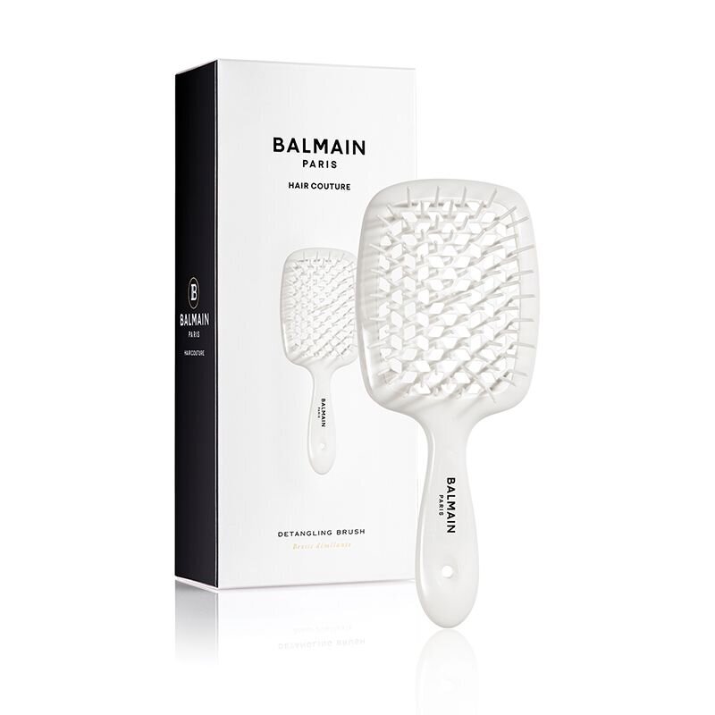 Plaukų šepetys Detangling Brush Balmain hair couture, baltas цена и информация | Šepečiai, šukos, žirklės | pigu.lt