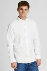 Льняная рубашка Jack & Jones 12196819WHITE-XL цена и информация | Мужские рубашки | pigu.lt