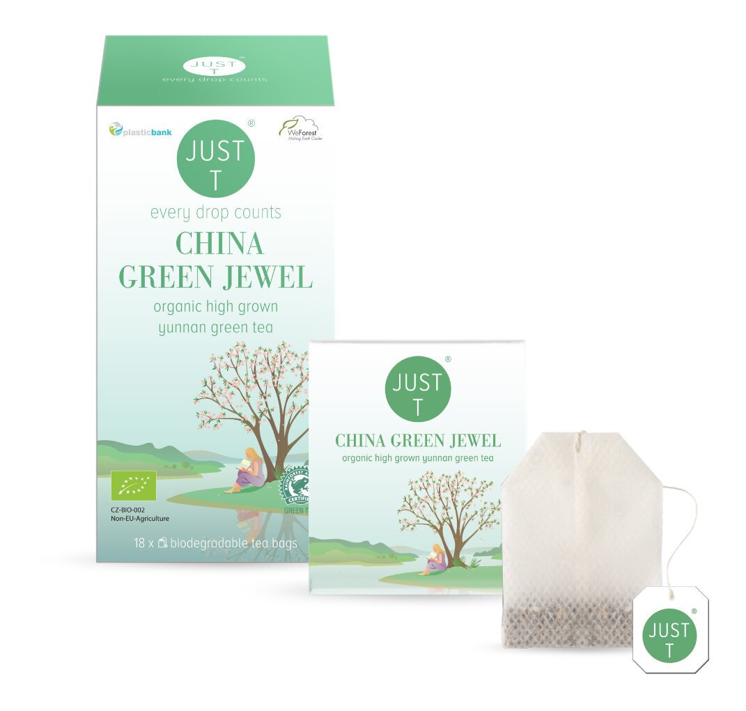 Just T China Green Jewel, žalioji arbata,18x2g kaina ir informacija | Arbata | pigu.lt