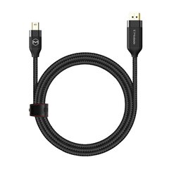 Mcdodo mini DP to DP 4K HDR кабель черный 2м CA-8150 цена и информация | Кабели и провода | pigu.lt
