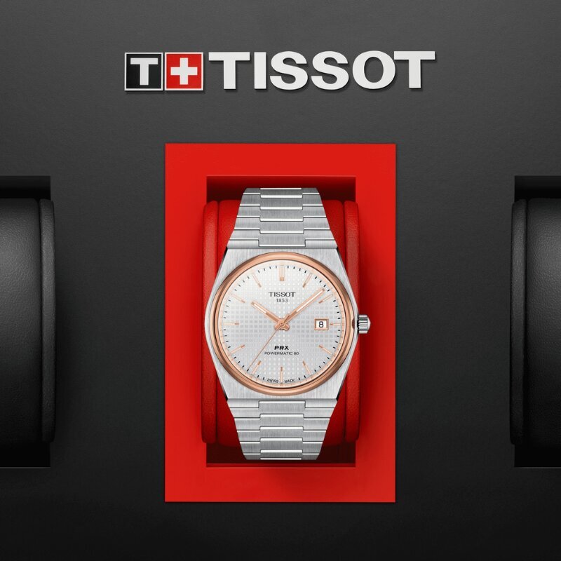 Vyriškas laikrodis Tissot PRX Powermatic 80 T137.407.21.031.00 kaina ir informacija | Vyriški laikrodžiai | pigu.lt