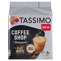 Jacobs Tassimo kavos kapsulės Flat White, 8 vnt. kaina ir informacija | Kava, kakava | pigu.lt
