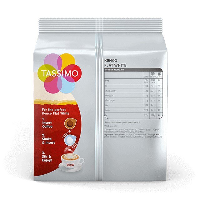 Jacobs Tassimo kavos kapsulės Flat White, 8 vnt. kaina ir informacija | Kava, kakava | pigu.lt