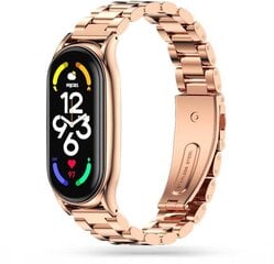 Tech-Protect watch strap Stainless Xiaomi Mi Band 5/6/7, gold цена и информация | Аксессуары для смарт-часов и браслетов | pigu.lt