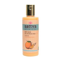 Kūno prausiklis/dušo gelis su apelsinais Orange, Sattva Ayurveda, 210ml kaina ir informacija | Dušo želė, aliejai | pigu.lt