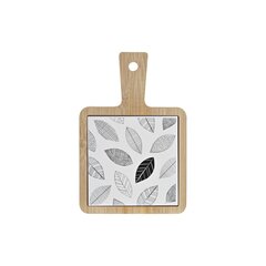 поднос для закусок DKD Home Decor Листья Бамбук Керамика (18 x 12 x 1 cm) цена и информация | Посуда, тарелки, обеденные сервизы | pigu.lt
