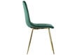 Minkšta valgomojo kėdė A2A CN-6004, žalia su auksiniu rėmu цена и информация | Virtuvės ir valgomojo kėdės | pigu.lt