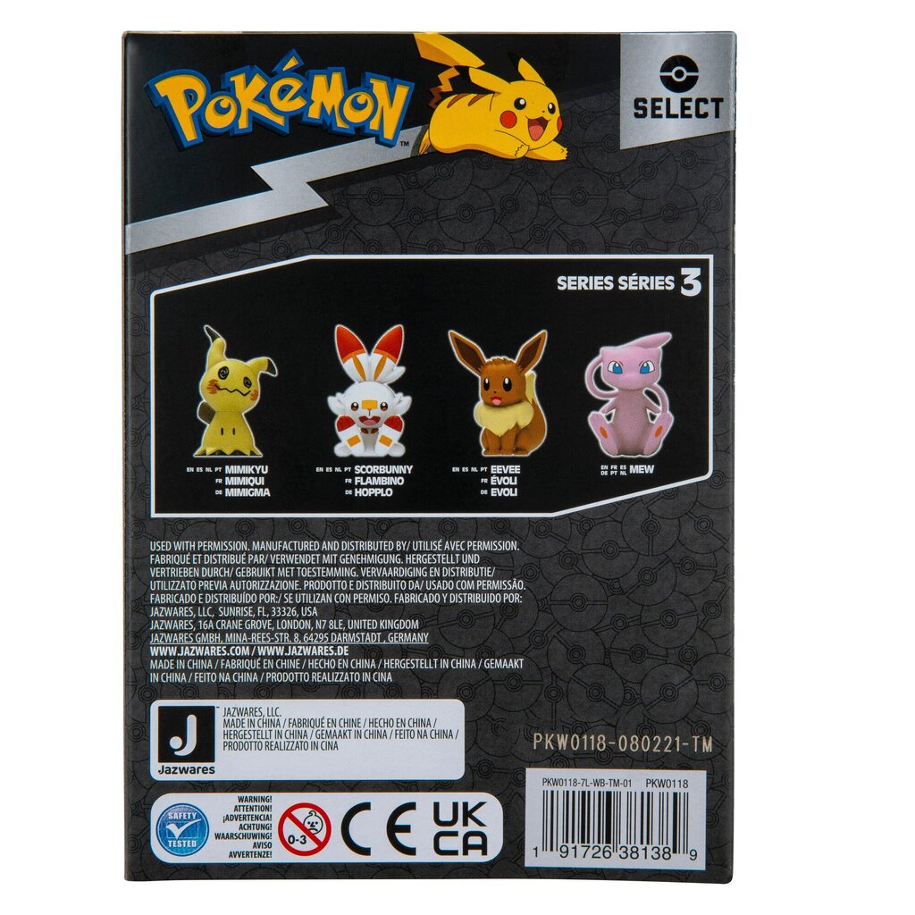 Vinilinė figūrėlė Pokemon, 10 cm kaina ir informacija | Žaislai berniukams | pigu.lt