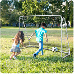 Futbolo vartai + taikinio tinklu, 215 x 153 x 76 cm. kaina ir informacija | Futbolo vartai ir tinklai | pigu.lt